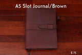 home, cravar leather journal a5 slot brown