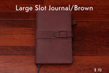 home, cravar leather journal large slot brown