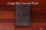 home, cravar leather journal large slot dark