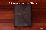 home, cravar leather journal a5 wrap dark