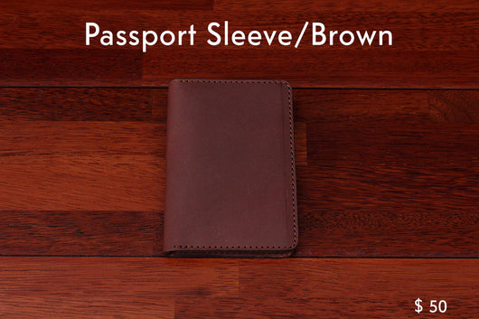 home, cravar passport sleeve brown