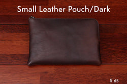 home, cravar leather pouch small dark