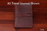 home, cravar leather travel journal a5 brown