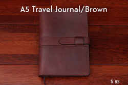 home, cravar leather travel journal a5 brown