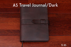 home, cravar leather travel journal a5 dark